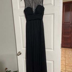 Size 3 black long homecoming dress
